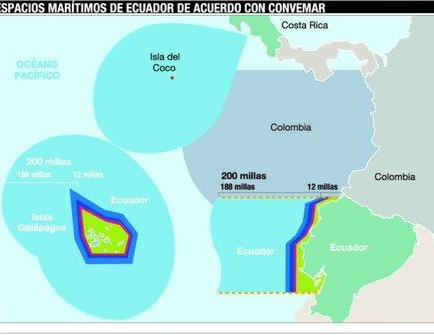 Asamblea de Ecuador aprueba convenio de límites marítimos con Costa Rica