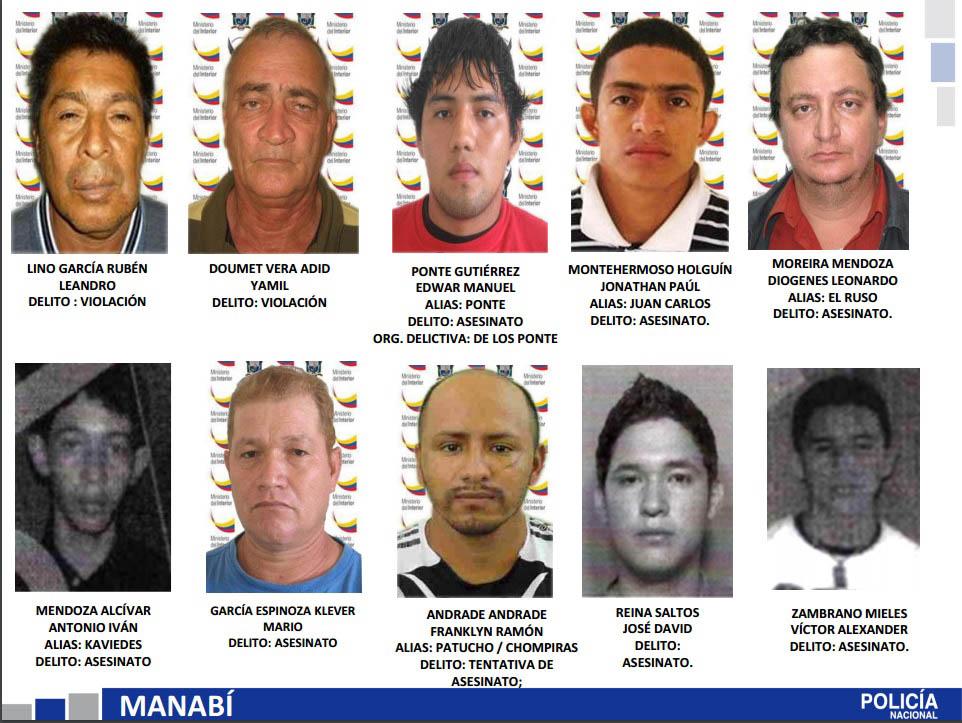 Actualizan lista de "Los más buscados" de Manabí El Diario Ecuador