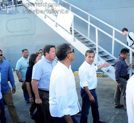 El presidente peruano Ollanta Humala destacó el optimismo de los ecuatorianos en su visita a Manta