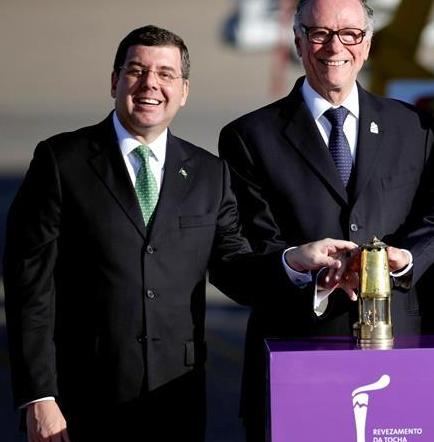 La llama olímpica llega a Brasil a 94 días de los Juegos de Río 2016