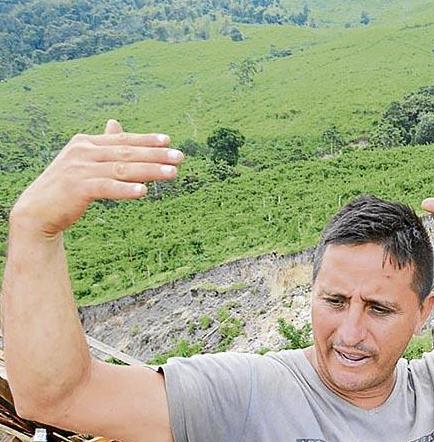 “La falla de San Isidro” hunde 116 hectáreas de tierra