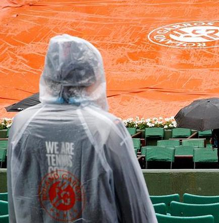 Suspenden todos los partidos de Roland Garros de hoy por la lluvia