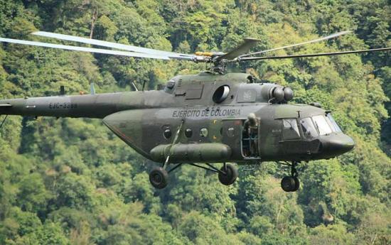 Hallan restos del helicóptero militar que había desaparecido en Colombia