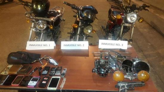 Siete personas fueron detenidas por robo de moto en El Carmen