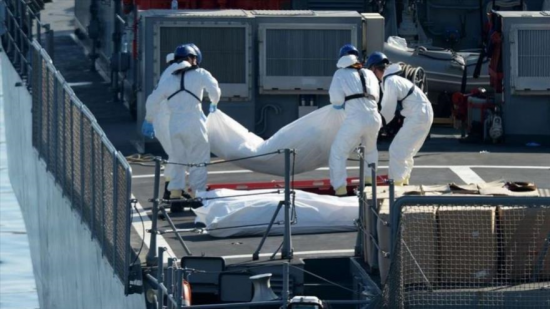 Recuperados 217 cadáveres en un barco que naufragó hace un año frente a Libia