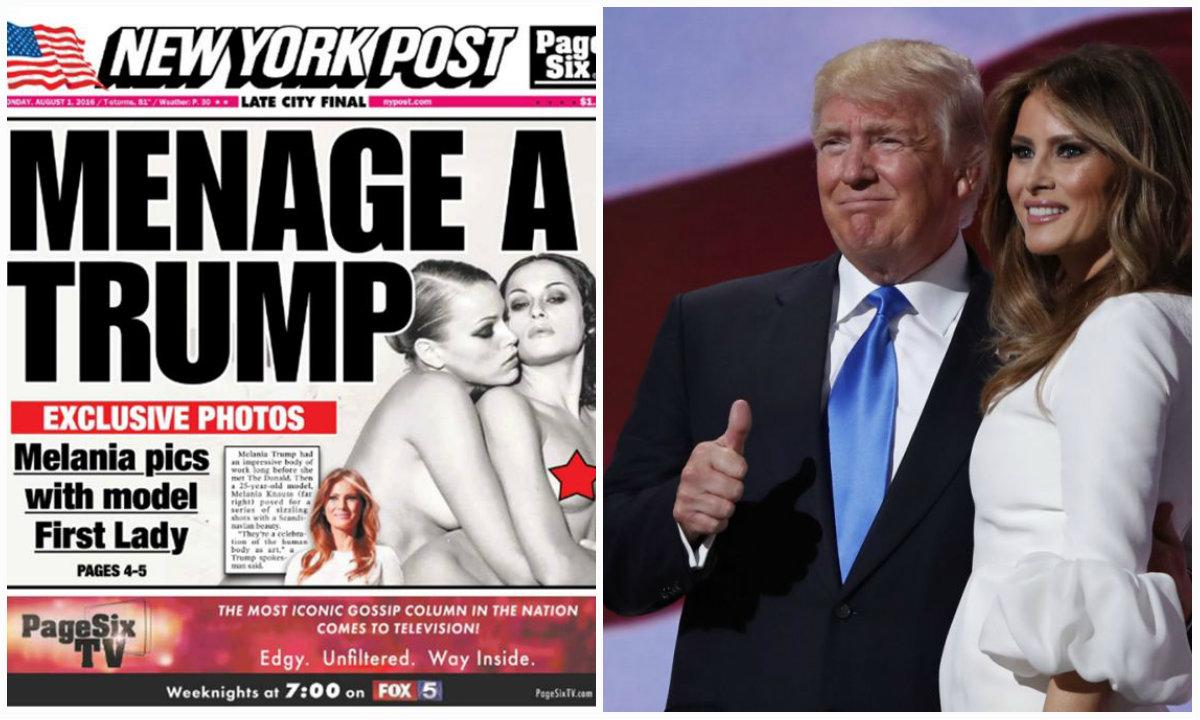 Periódico de New York publica fotos de Melania Trump desnuda junto a una  mujer | El Diario Ecuador