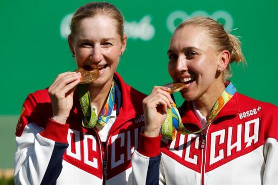 Las rusas Makarova y Vesnina, campeonas olímpicas de dobles