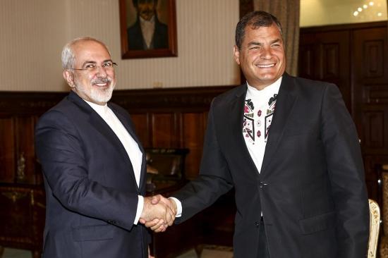 Canciller iraní visita Ecuador y se reúne con Rafael Correa