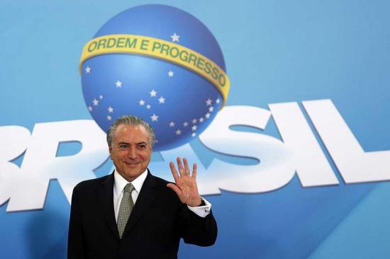 Michel Temer jura como nuevo presidente de Brasil tras la destitución de Rousseff