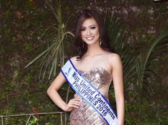 La filipina Jeslyn Santos, Miss Continentes Unidos 2016