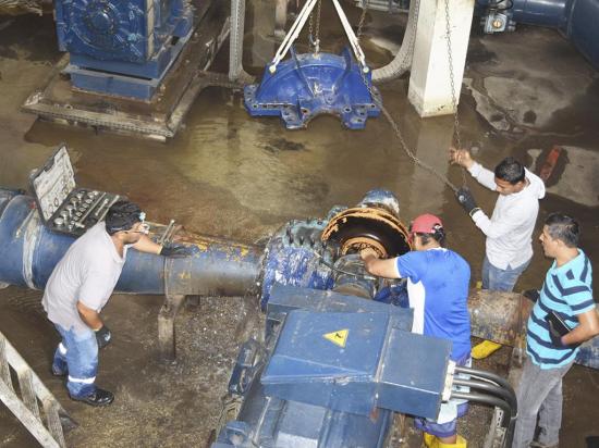 Daño en El Ceibal tiene  sin agua a Rocafuerte, Jaramijó y Montecristi
