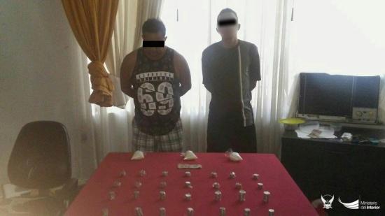 Dos detenidos con cocaína en Portoviejo