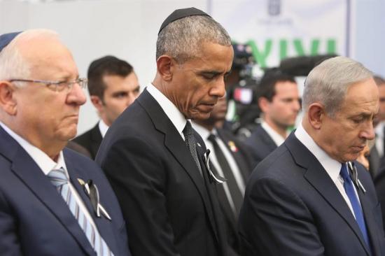 Obama exhorta a Israel a retomar el camino de la paz en funeral de Peres