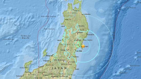 Un sismo de 5,8 grados sacude el nordeste de Japón sin alerta de tsunami