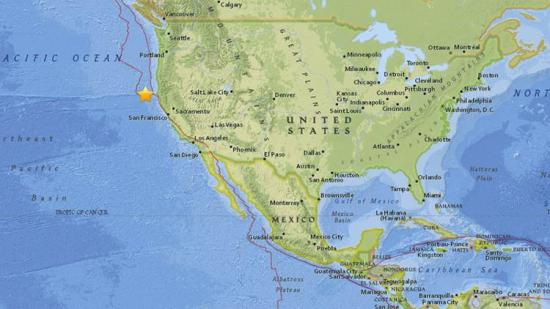Un sismo de 6,5 grados sacude la costa de California, Estados Unidos
