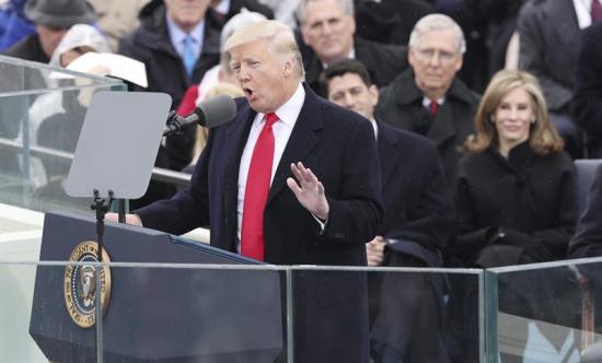 Las 10 frases que marcaron el primer discurso presidencial de Donald Trump