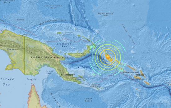 Levantan la alerta por tsunami en Papúa e Islas Salomón tras terremoto