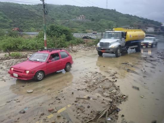 Las lluvias causan estragos en Manabí