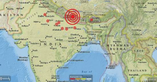 Sismo de 5,8 en la escala Richter sacude el norte de la India