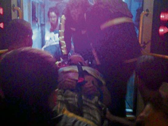 Motociclista en hospital tras chocar con taxi en vía Portoviejo-Santa Ana