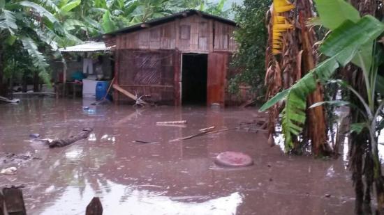 Zonas rurales de Portoviejo afectadas tras fuertes lluvias