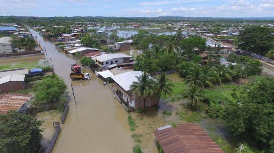 Más de 600 familias afectadas en Tosagua tras fuertes lluvias