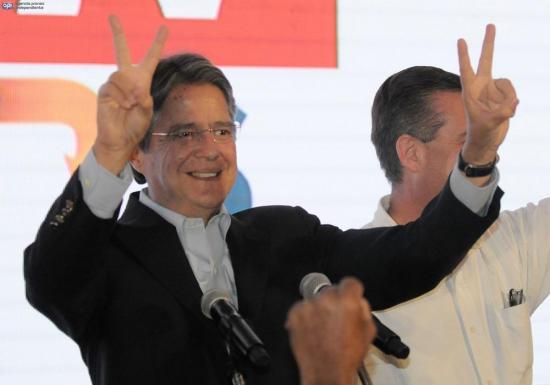 Guillermo Lasso: 'Gracias a todos... se confirma la segunda vuelta electoral'
