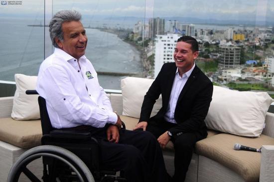 Lenín Moreno se reunió con Iván Espinel en un hotel de Manta