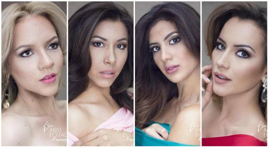 Presentan las fotos oficiales de las candidatas a Miss Ecuador 2017