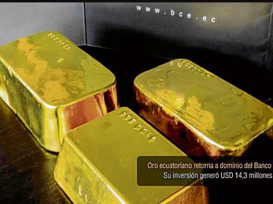 Con inversión de oro el BCE ganó $ 14,3 millones