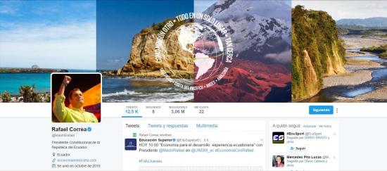 Rafael Correa podría ser demandado por bloquear a varios usuarios en Twitter