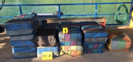 Incautan 2,7 toneladas de cocaína en aguas de Ecuador y Costa Rica