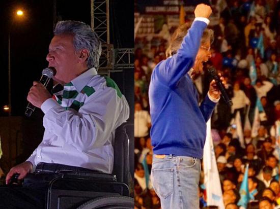 Candidatos presidenciales cierran campaña en Manabí y Pichincha
