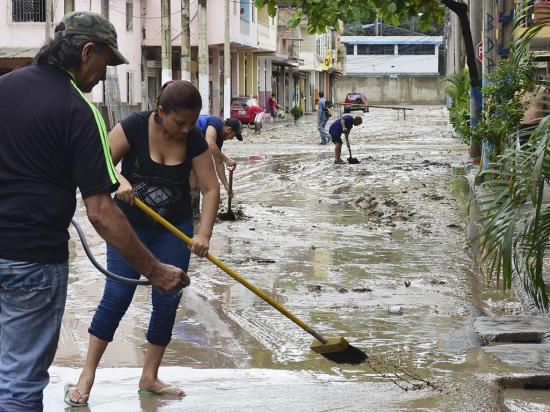 Cayeron 28 milímetros de lluvia en el Portoviejo