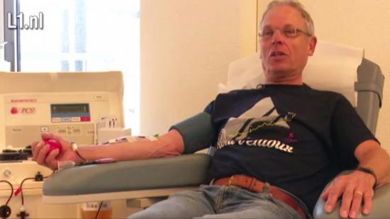 Se retira el mayor donante de sangre de Holanda, con un récord de 333 litros