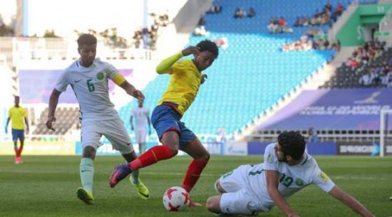 La Sub 20 de Ecuador perdió ante Arabia Saudita y tiene complicada la clasificación a octavos