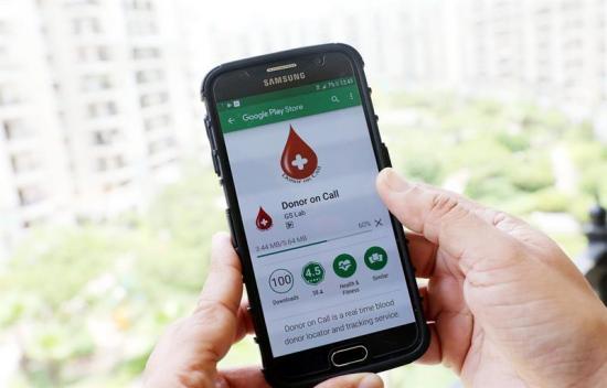 Una app convierte a habitantes de Nueva Delhi en bancos de sangre andantes
