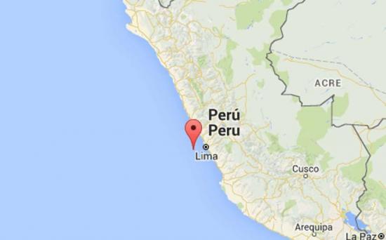 Un sismo de magnitud 4,4 se siente en la costa central de Perú