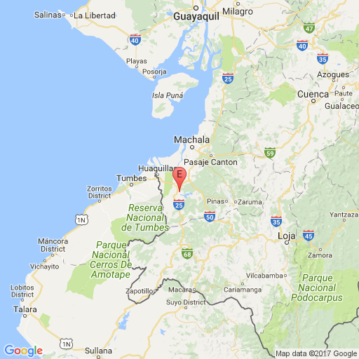 Sismo de 3,5 grados de magnitud se sintió esta mañana en la provincia de El Oro