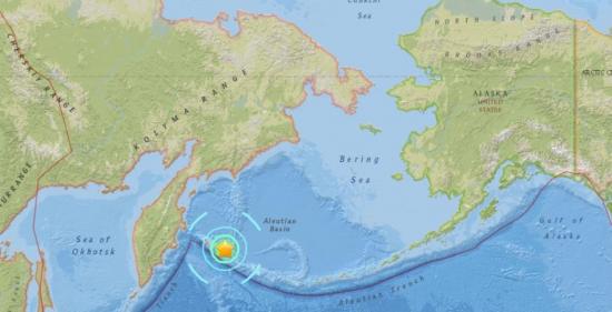 Alerta de tsunami tras fuerte sismo de magnitud 7,7 en el mar de Bering
