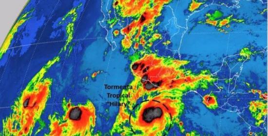 Dos tormentas tropicales, Hilary e Irwin, se forman en aguas del Pacífico