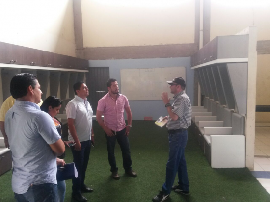 Comité de la FEF realiza inspección en el estadio Jocay