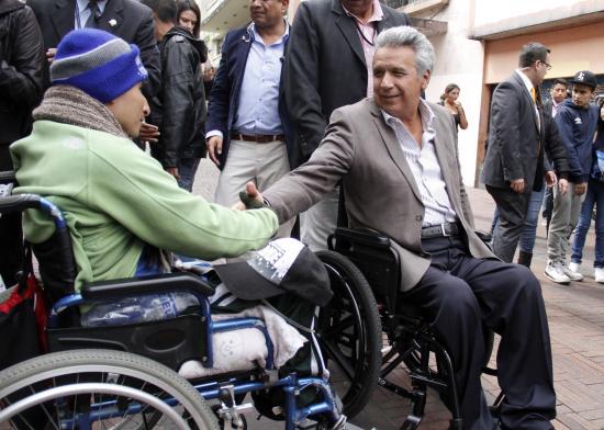 El presidente Lenín Moreno goza de un 77% de aprobación, 11 % más que en mayo
