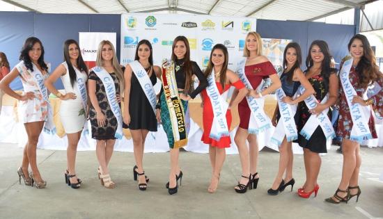 Las candidatas a Reina del Comercio de Portoviejo fueron presentadas
