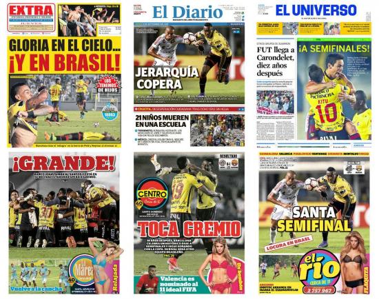 La prensa ecuatoriana destaca la 'soñada' clasificación de Barcelona SC