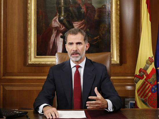 Lo de Cataluña es deslealtad, dice Felipe VI