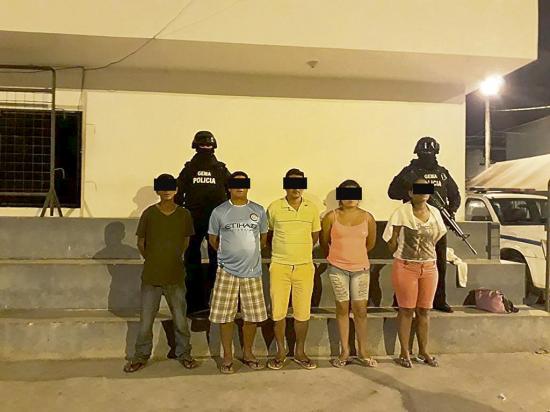 Cinco detenidos y droga retenida en operativo policial “Paraíso”