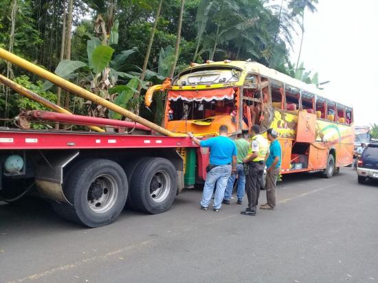 Siete personas heridas deja accidente de tránsito en la vía Santa María - El Carmen