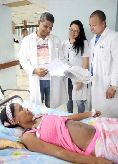 Una cubana 'da a luz' un fibroma con 10 kilogramos de peso