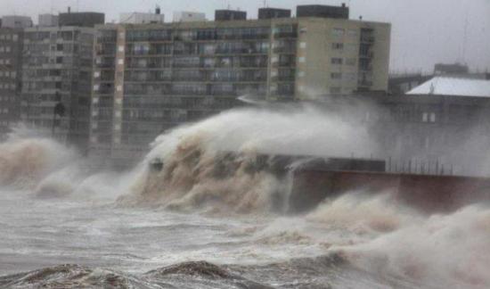 Alerta amarilla en el sur de Uruguay por vientos fuertes y persistentes